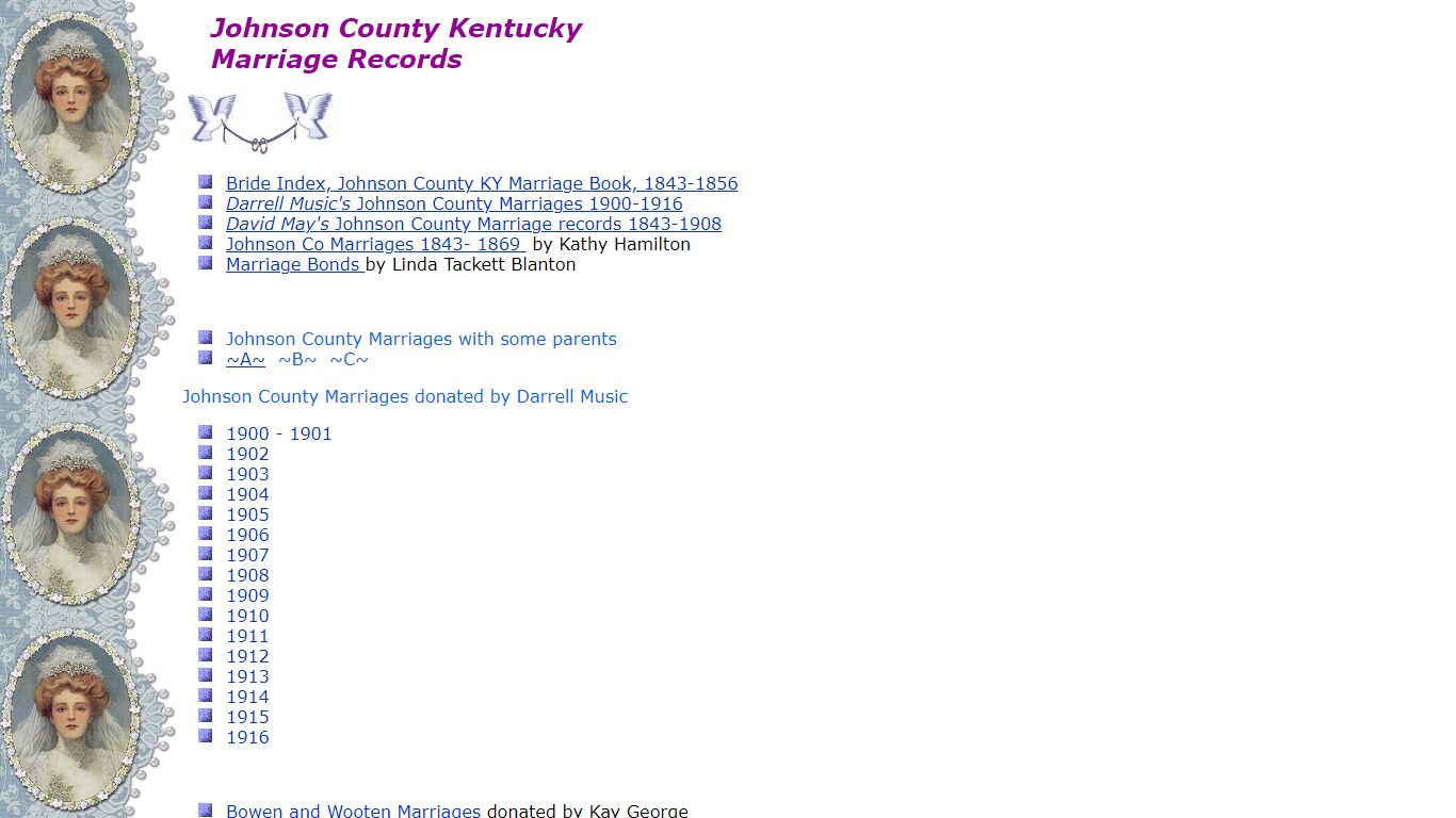 Johnson County Kentucky Marriage Records - RootsWeb